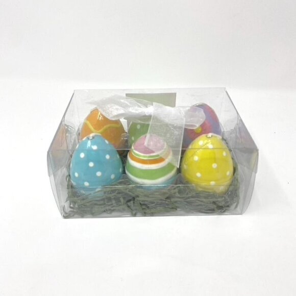 Target 6 Easter Egg Shaped Candles Bed Of Grass Gift Box - Picture 4 of 6
